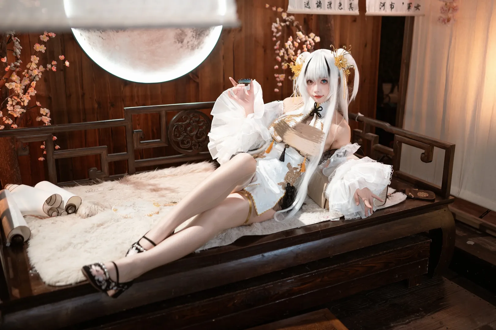 二次元, cosplay, 碧蓝航线, 埃尔宾cos, 丝袜