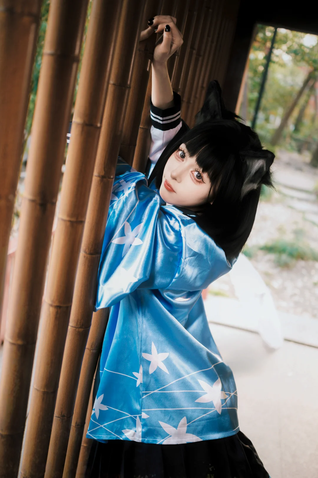 二次元摄影, 蔚蓝档案, 桐生桔梗cos, 外景cosplay, 水手服cos - 第3张