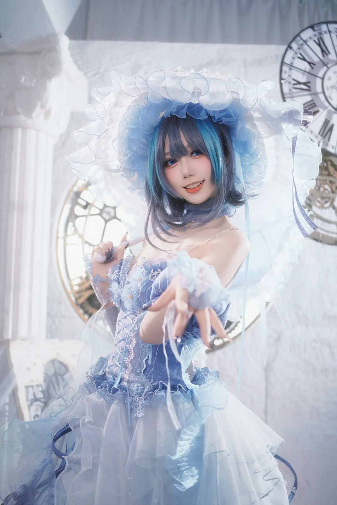 チェシャー コスプレ, アズールレーン, 花嫁コスプレ, コスプレ日常, 白ニーソコーデ - 1枚目