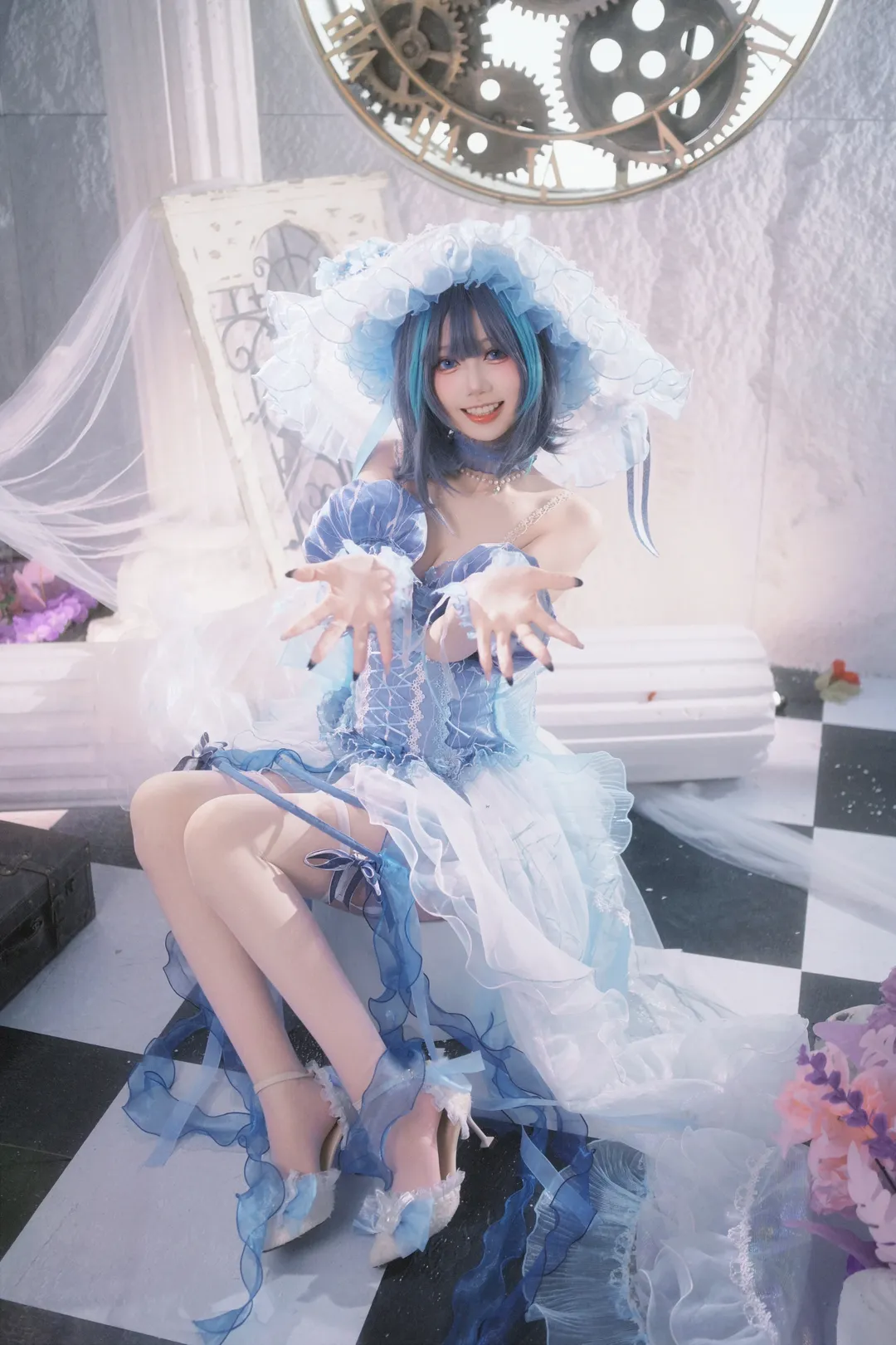 柴郡cos, 碧蓝航线, 花嫁cos, cosplay日常, 白丝穿搭