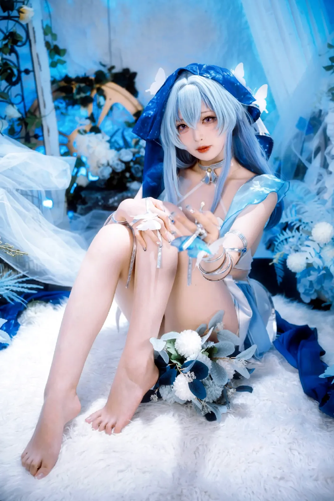 鳴潮, コスプレ, 二次元撮影, ショアキーパー コスプレ, 青系コスプレ - 3枚目