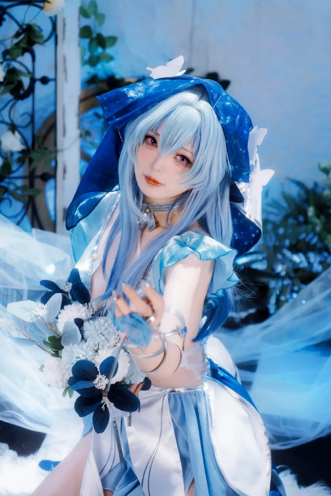 鳴潮, コスプレ, 二次元撮影, ショアキーパー コスプレ, 青系コスプレ - 5枚目