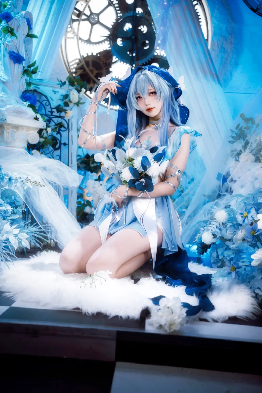 鳴潮, コスプレ, 二次元撮影, ショアキーパー コスプレ, 青系コスプレ - 9枚目