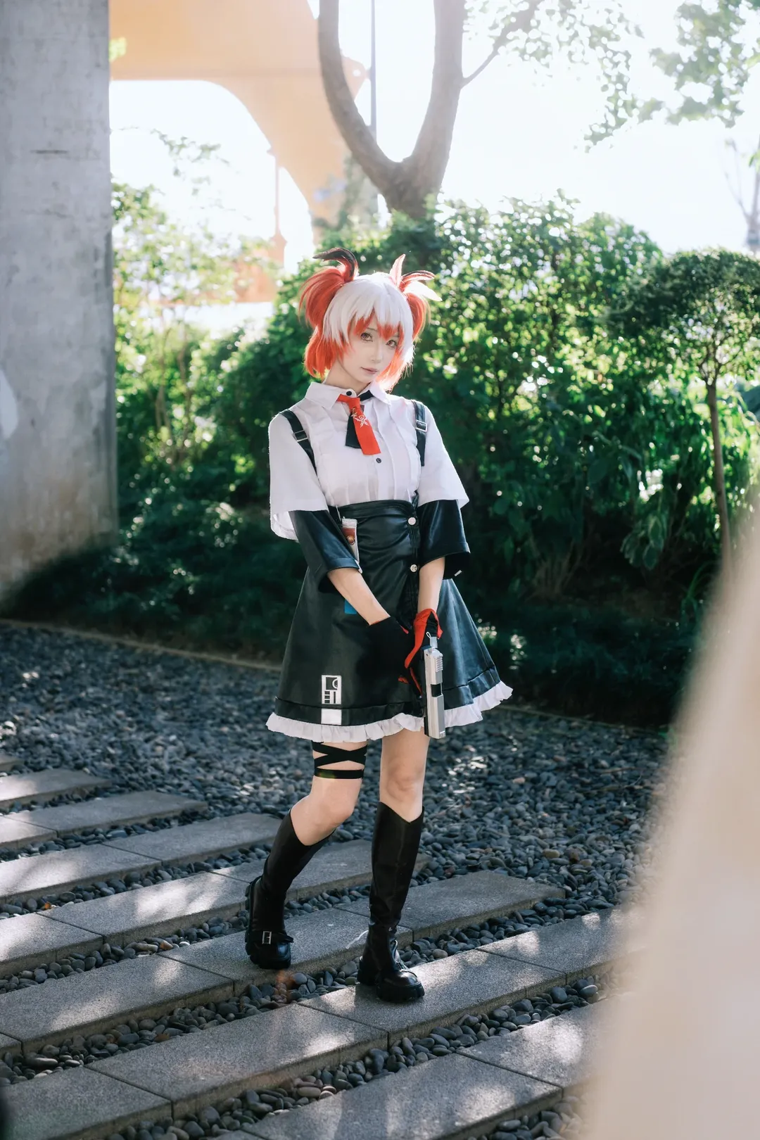 アークナイツ, 上海撮影予約, ロケーション撮影, 光と影のポートレート, フィアメッタ コスプレ - 1枚目