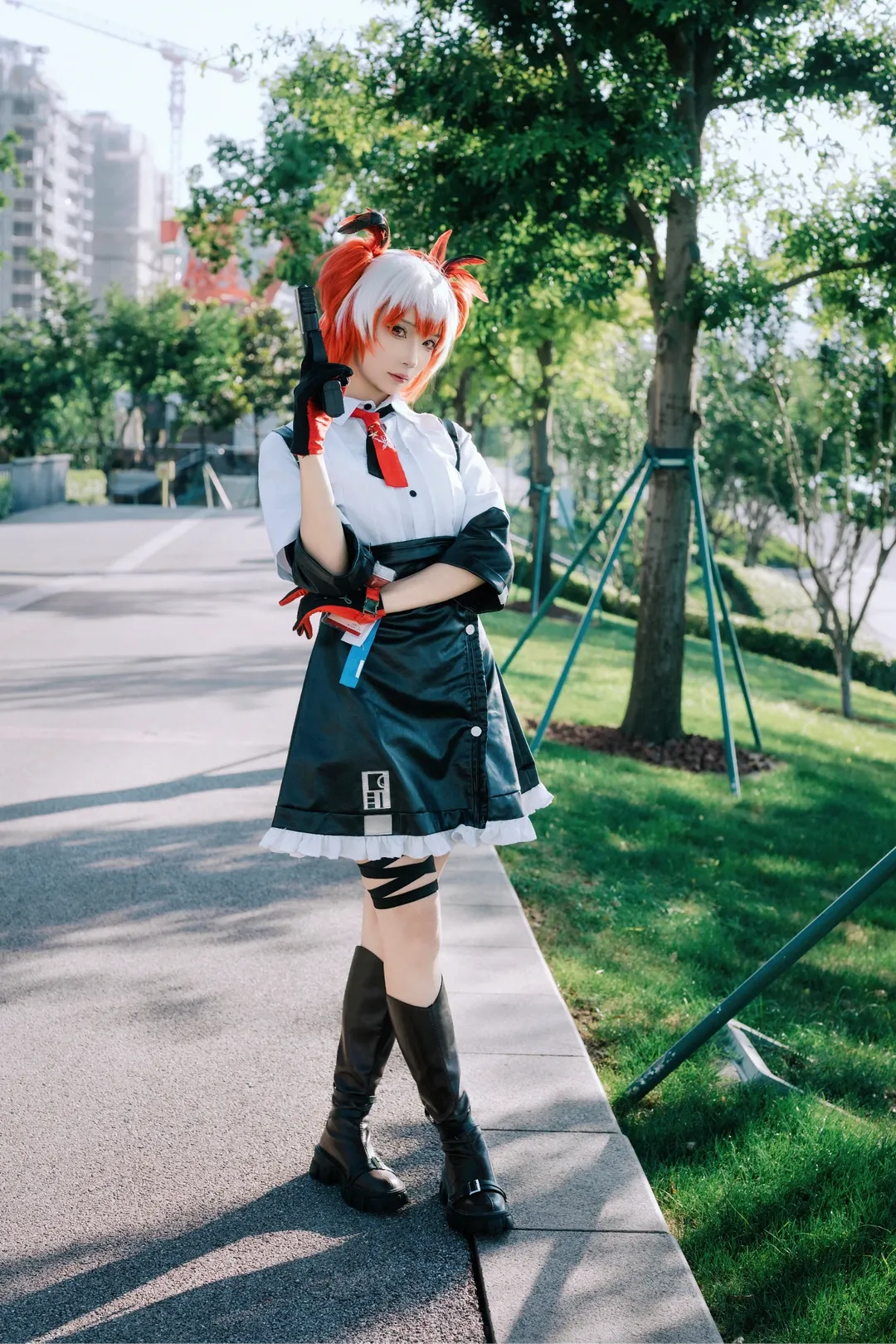 アークナイツ, 上海撮影予約, ロケーション撮影, 光と影のポートレート, フィアメッタ コスプレ - 6枚目