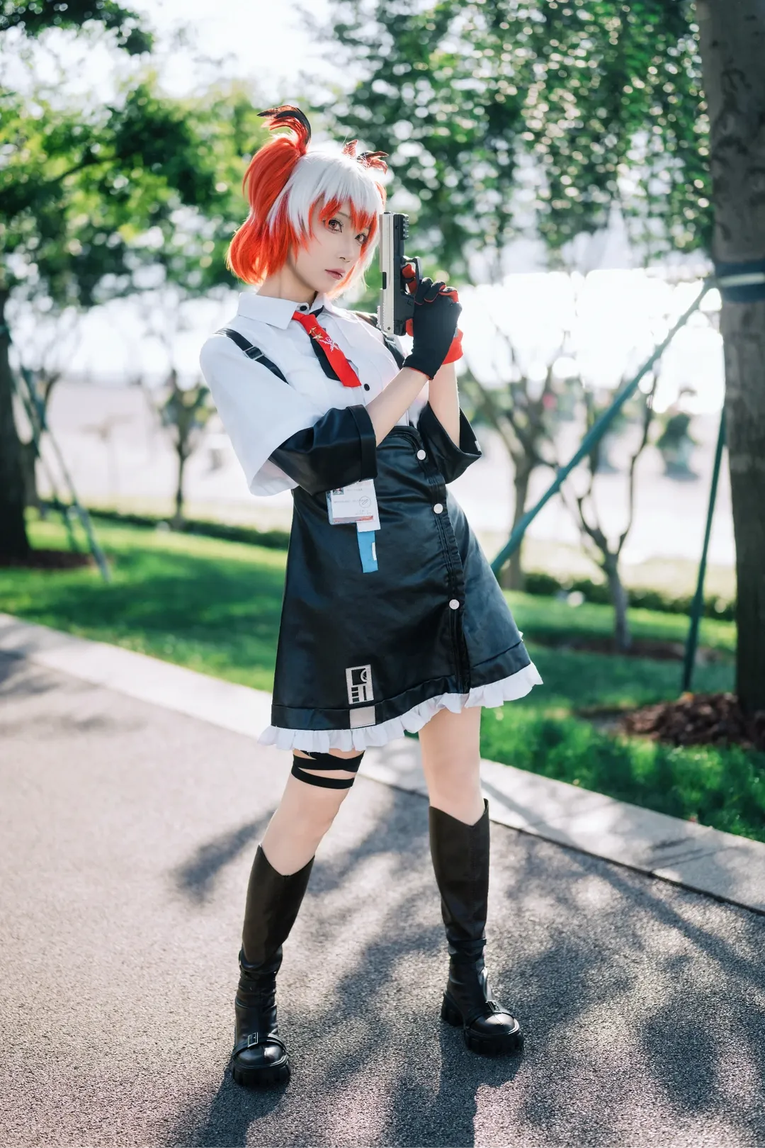 アークナイツ, 上海撮影予約, ロケーション撮影, 光と影のポートレート, フィアメッタ コスプレ - 7枚目