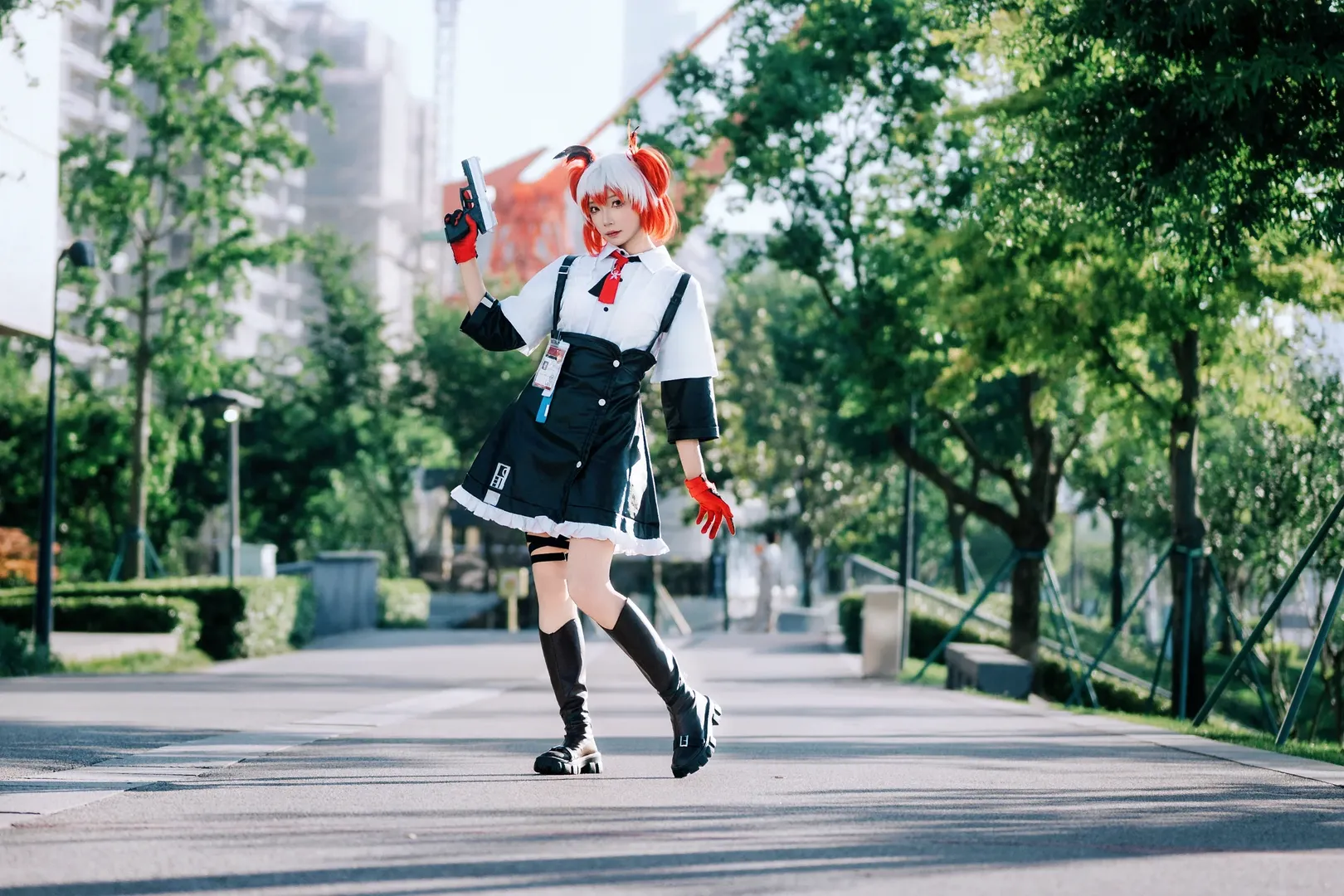 アークナイツ, 上海撮影予約, ロケーション撮影, 光と影のポートレート, フィアメッタ コスプレ - 8枚目
