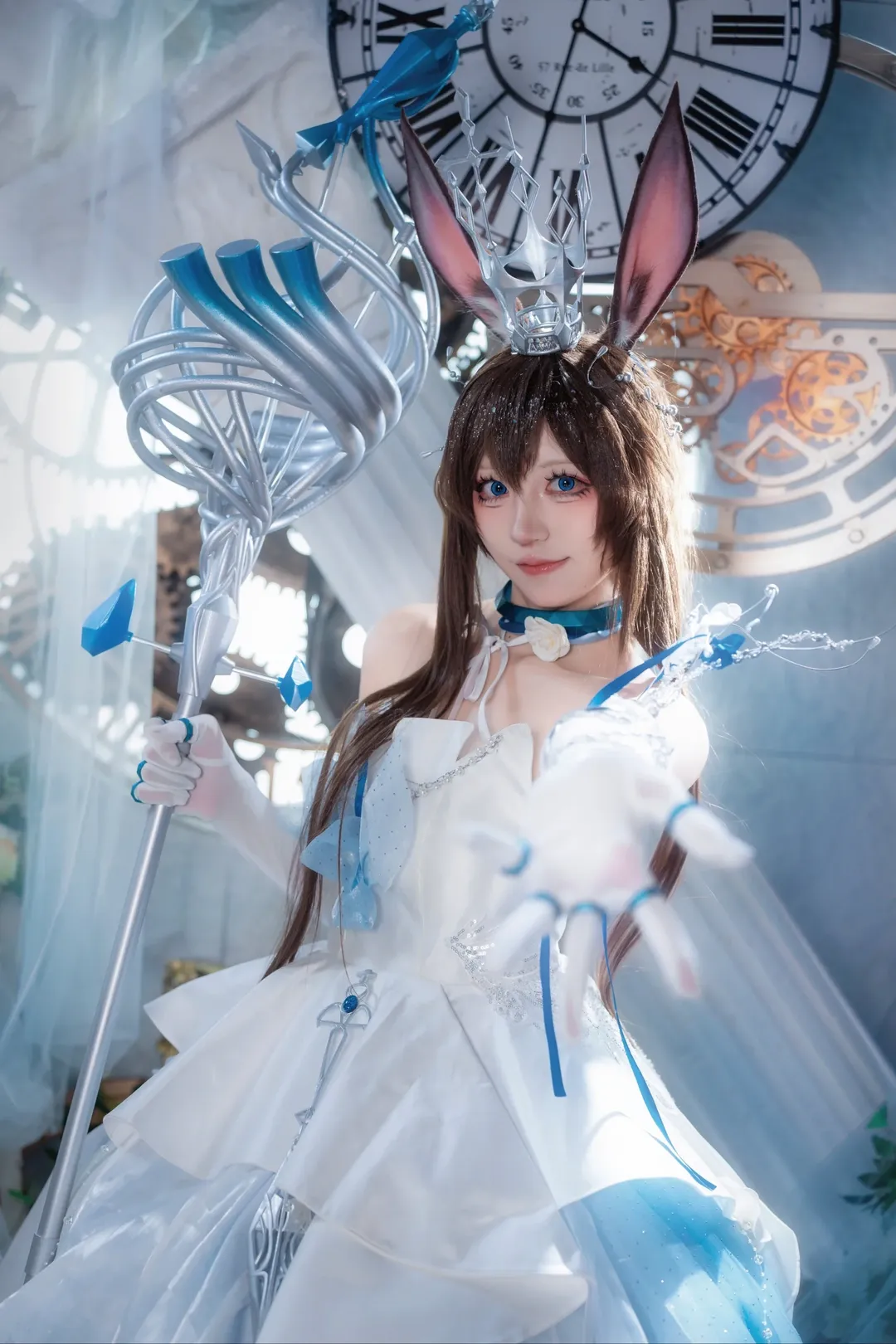 二次元, アークナイツ, 音律聯覚, アーミヤ コスプレ, ストッキング - 5枚目