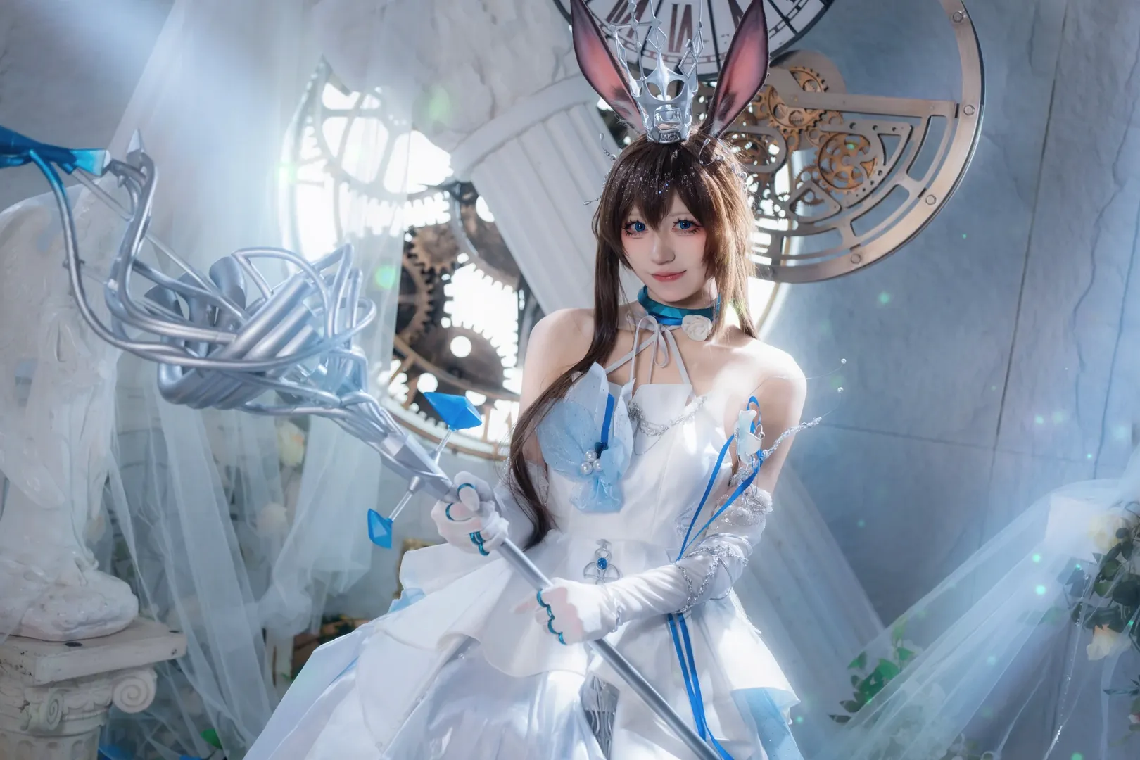 二次元, アークナイツ, 音律聯覚, アーミヤ コスプレ, ストッキング - 6枚目