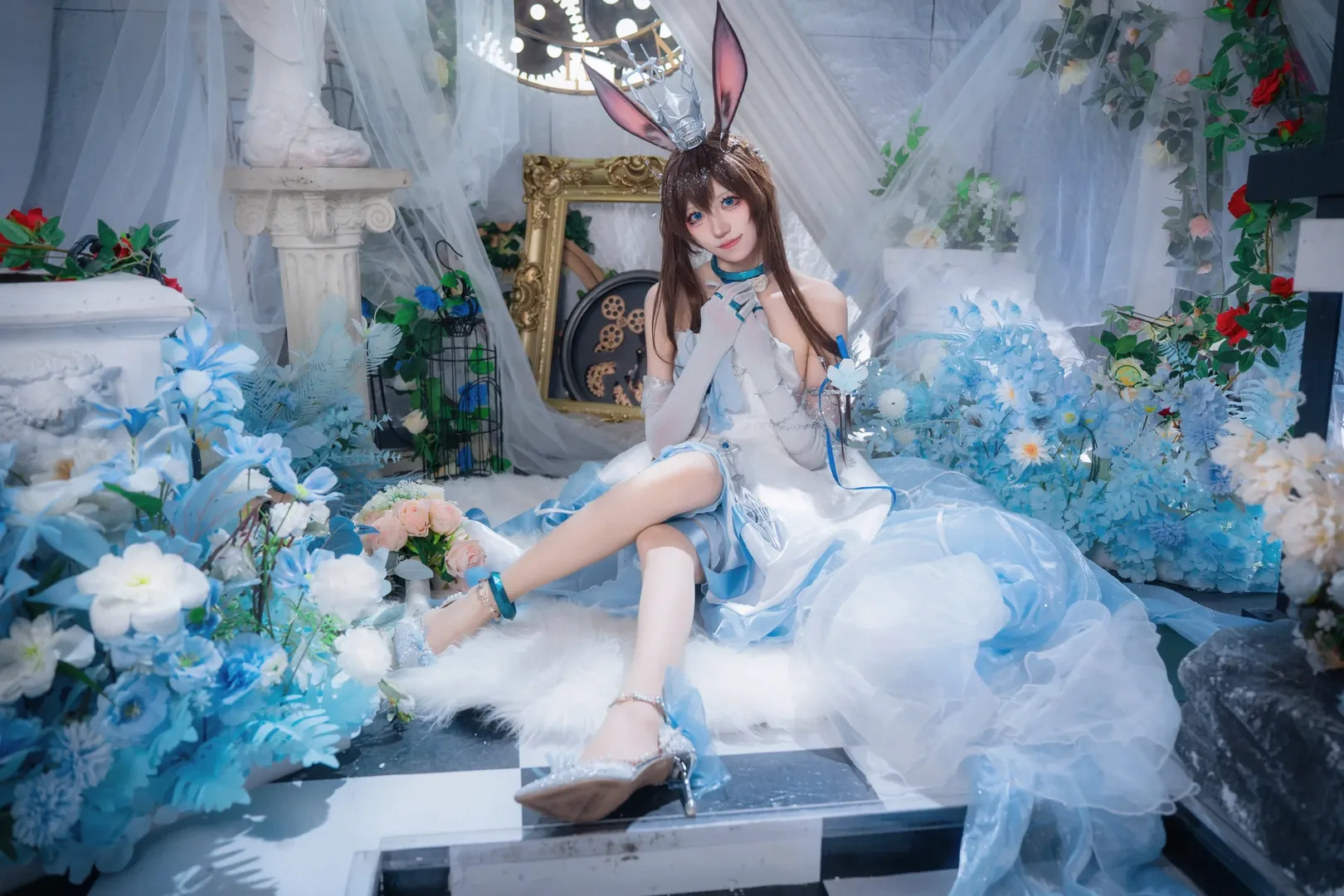二次元, アークナイツ, 音律聯覚, アーミヤ コスプレ, ストッキング - 8枚目
