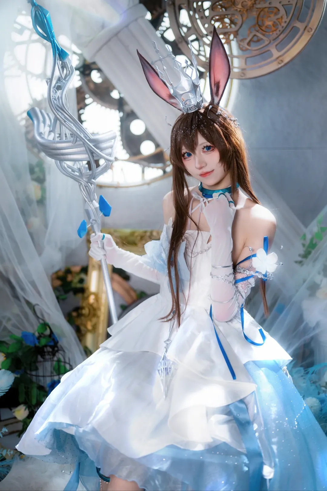 二次元, アークナイツ, 音律聯覚, アーミヤ コスプレ, ストッキング - 9枚目