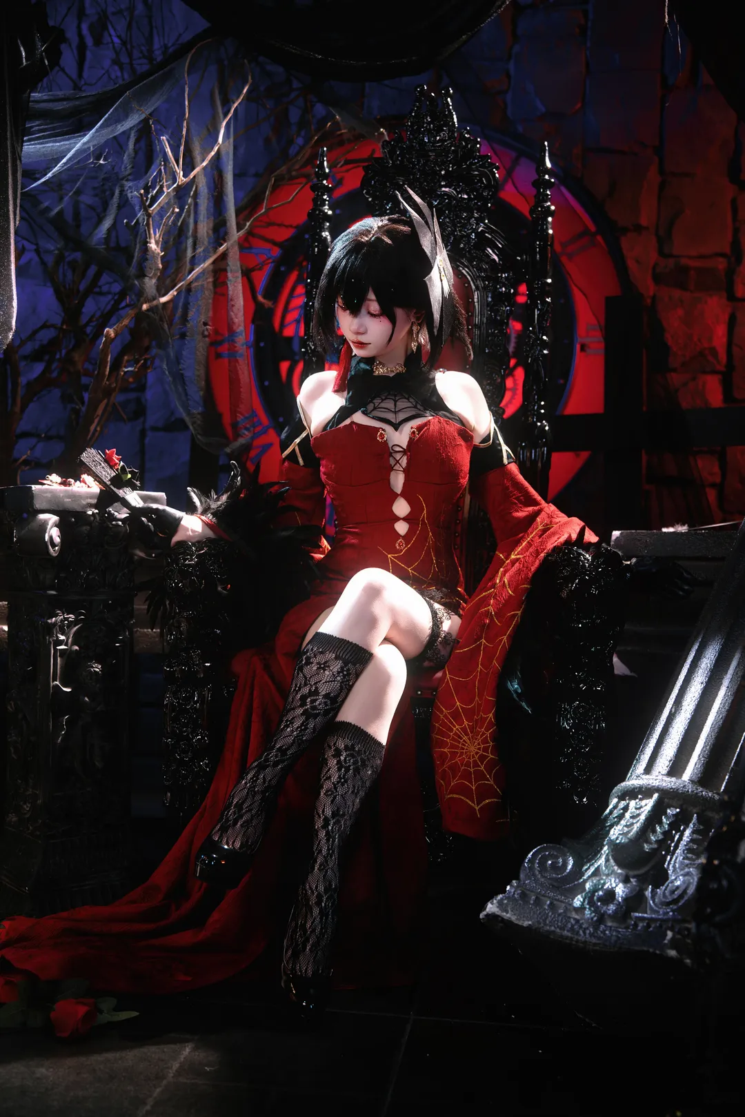 碧蓝航线, 哥特风cosplay, 建武cos, 棚拍cos, 暗黑人像摄影 - 第1张