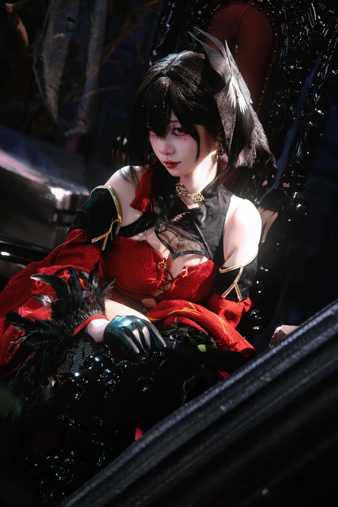 碧蓝航线, 哥特风cosplay, 建武cos, 棚拍cos, 暗黑人像摄影 - 第2张