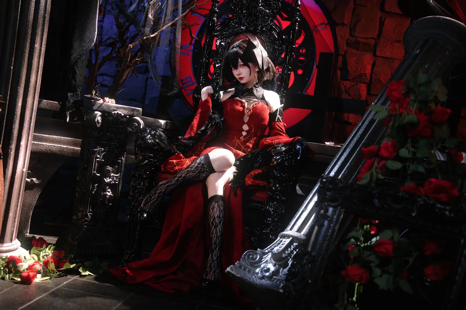 碧蓝航线, 哥特风cosplay, 建武cos, 棚拍cos, 暗黑人像摄影 - 第3张