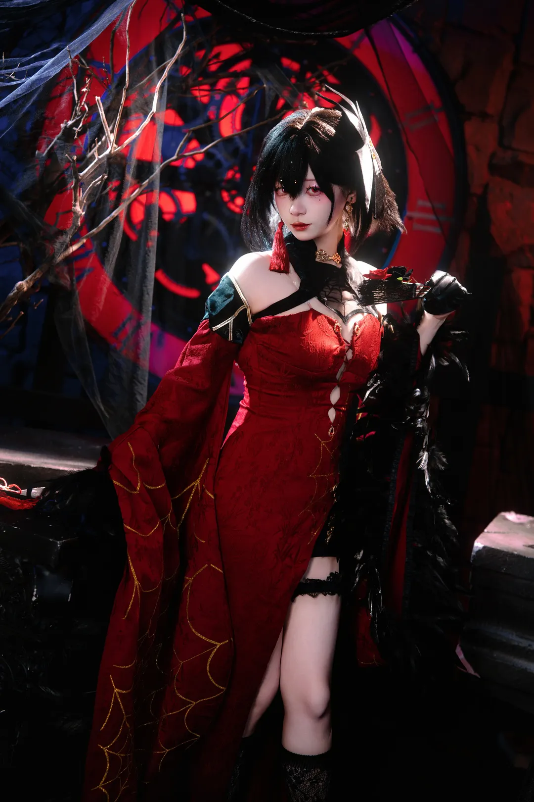 碧蓝航线, 哥特风cosplay, 建武cos, 棚拍cos, 暗黑人像摄影 - 第5张