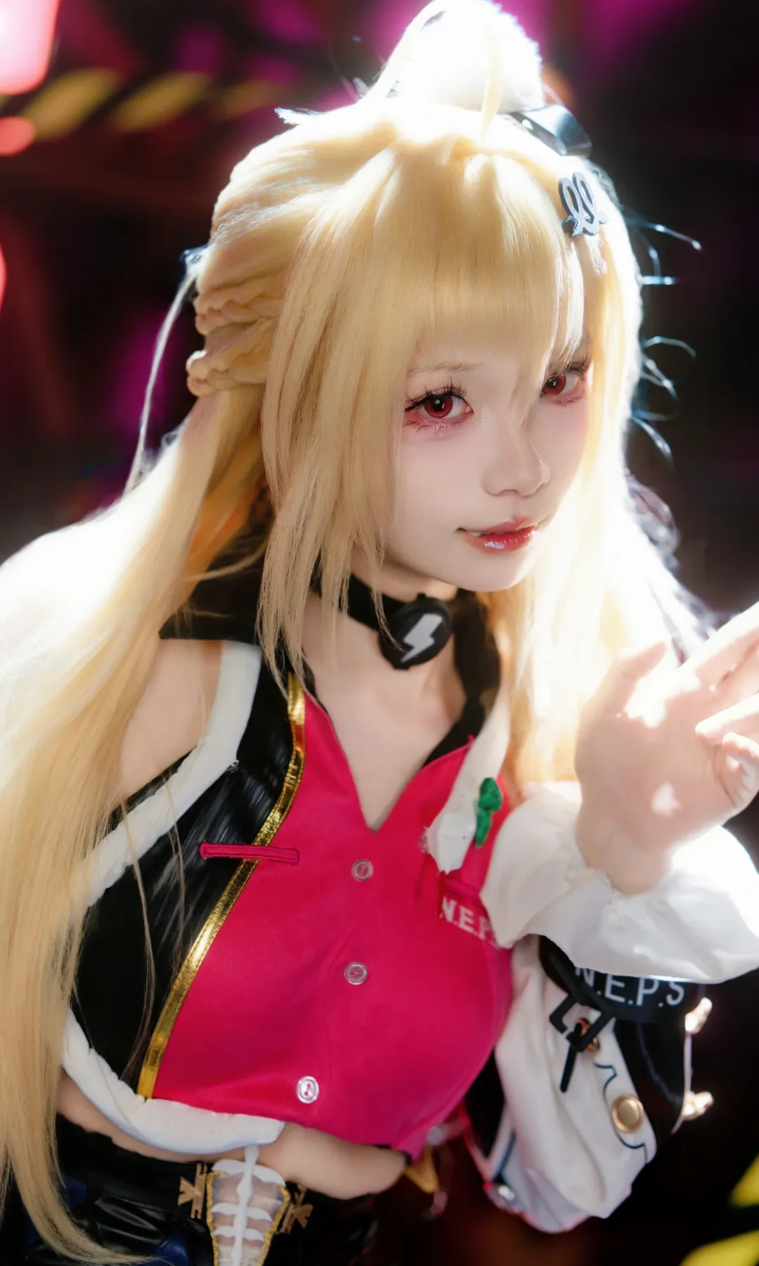 2D, cosplay, Studio shoot, Industrial style, Black tights outfit - Image 5