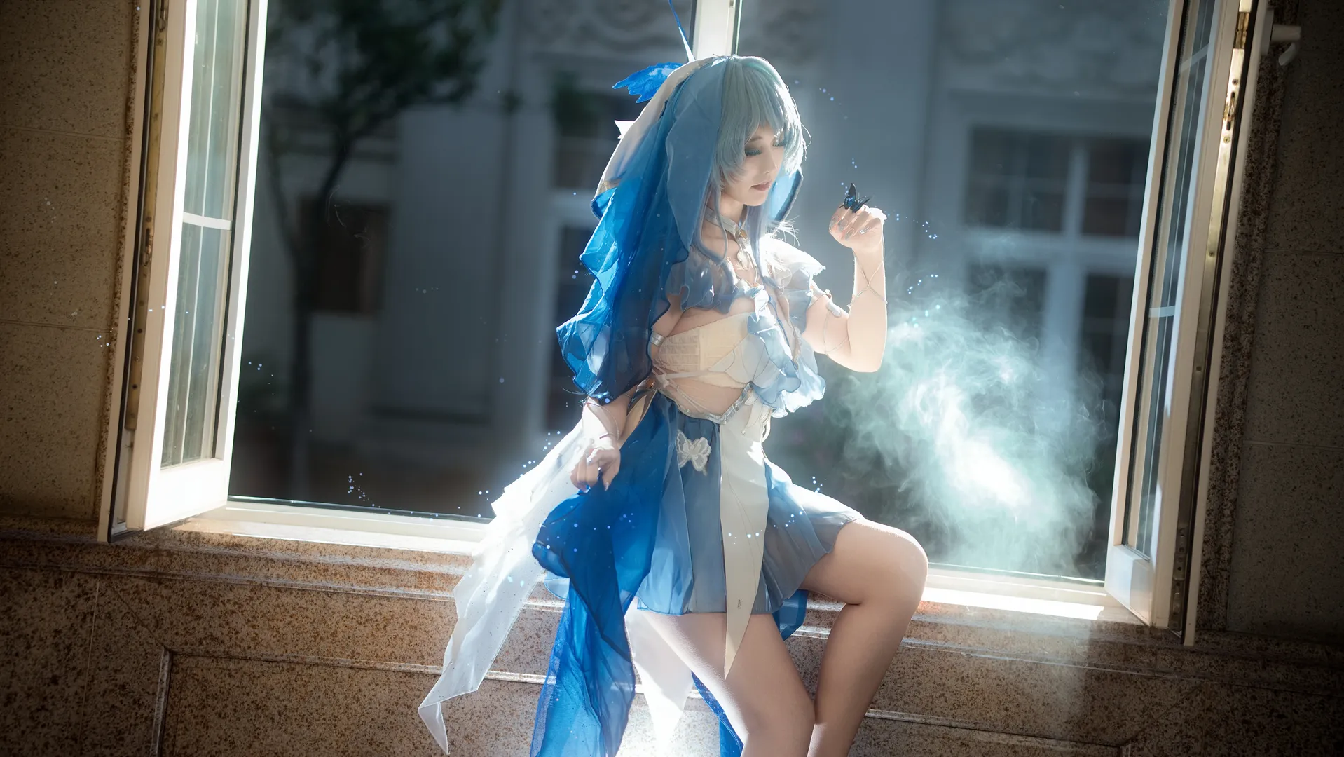 Wuthering Waves, cosplay, Cosplay photoshoot, The Shorekeeper cosplay, Rover cosplay