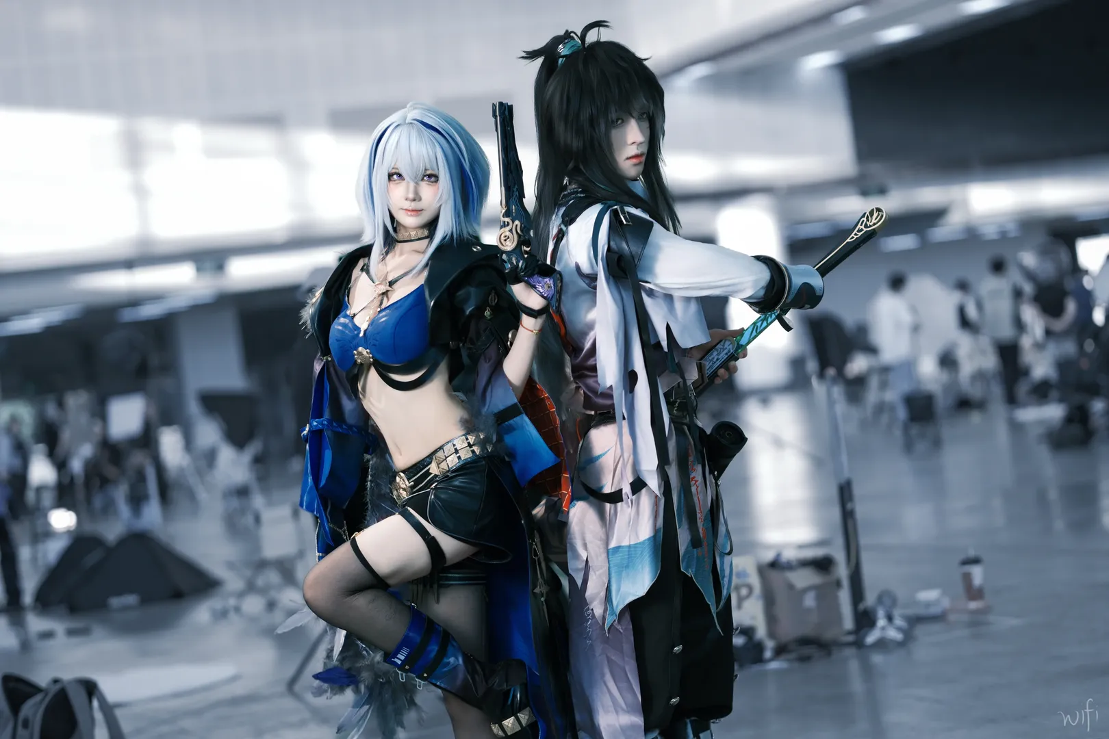鳴潮, イベント写真, ガルブレーナコスプレ, コスプレ撮影, ストッキングコーデ