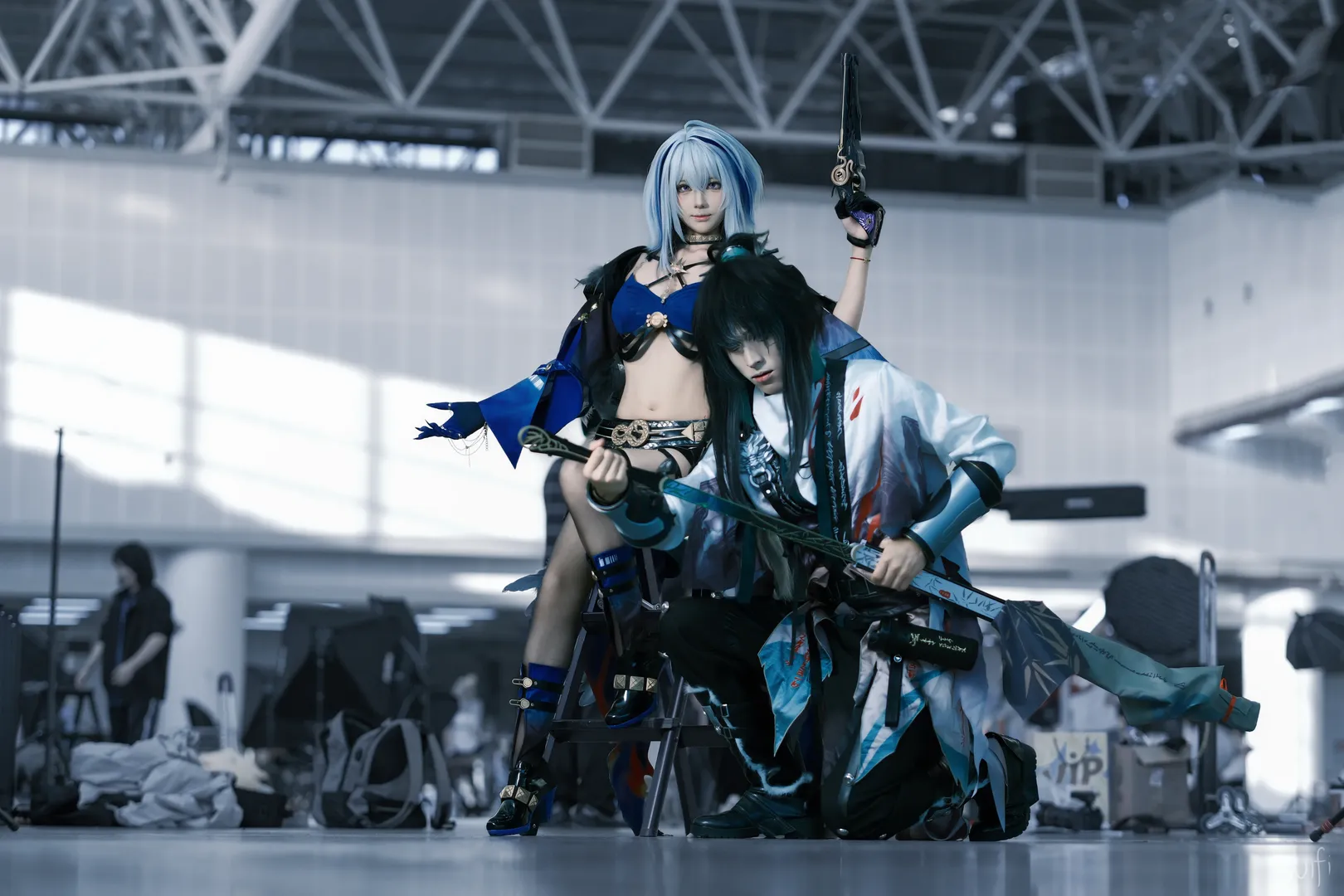 鳴潮, イベント写真, ガルブレーナコスプレ, コスプレ撮影, ストッキングコーデ - 6枚目