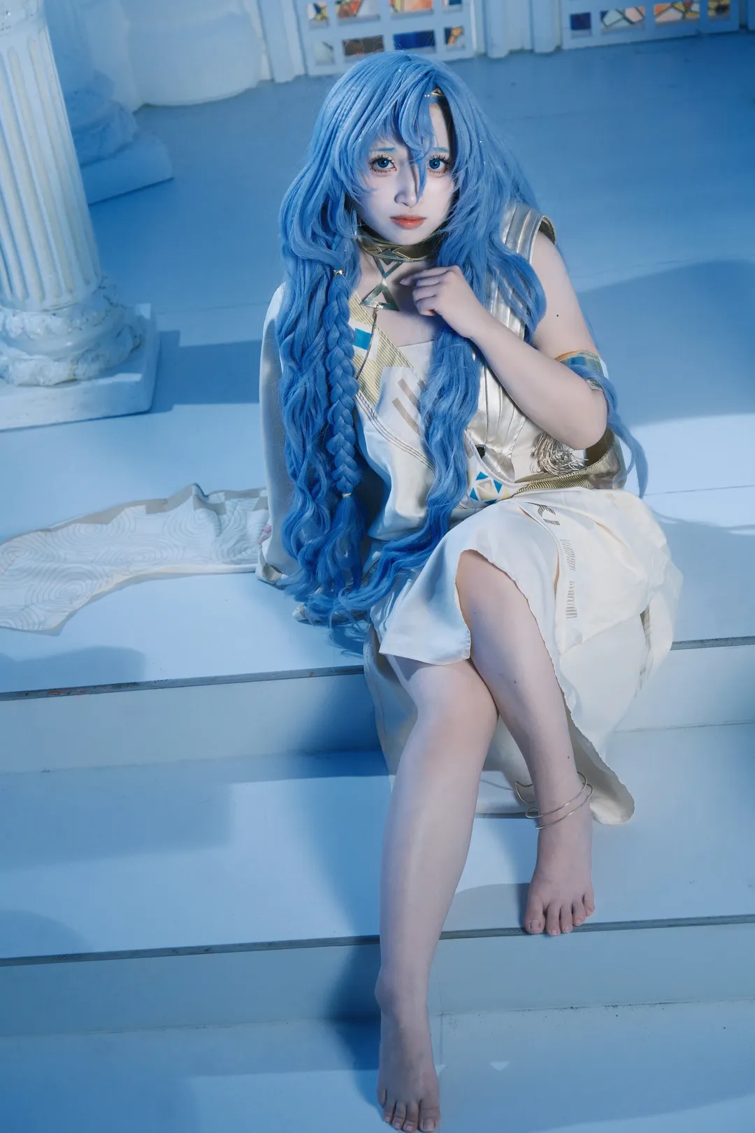 重返未来1999, 二次元cos, cosplay摄影, 蓝发cos, 37cos
