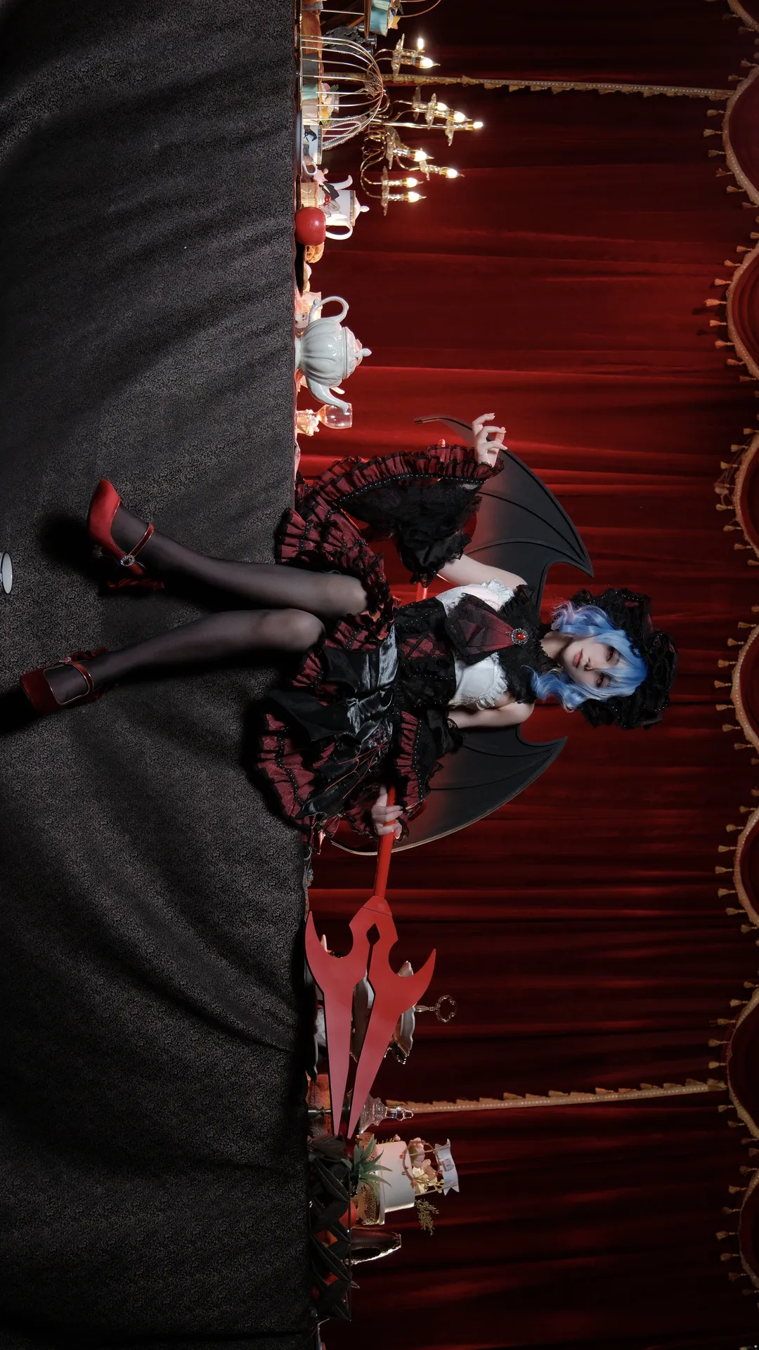东方project, 蕾米莉亚cos, 红魔馆, 哥特风, 二次元cosplay - 第2张