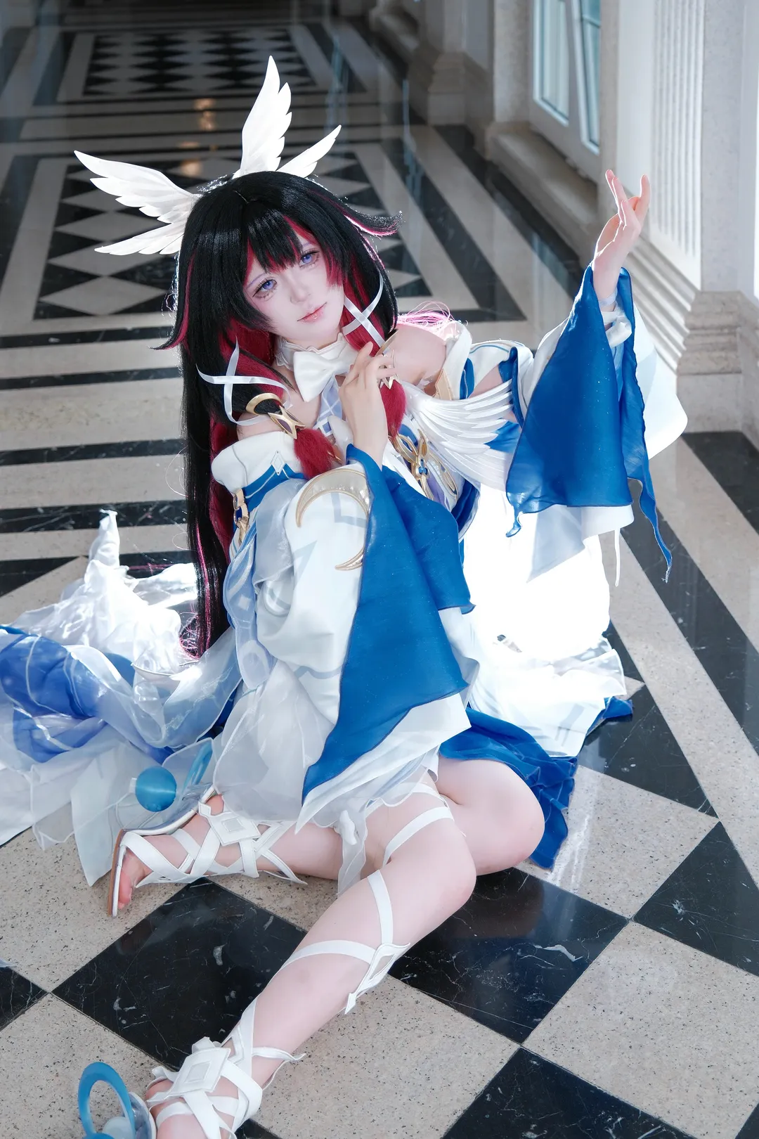 原神, コロンビーナ コスプレ, 二次元コスプレ, 仙女風写真, ストラップシューズ