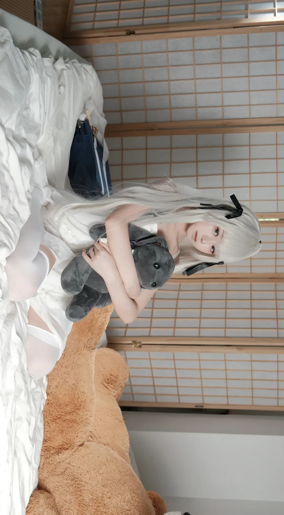 二次元, cosplay, 穹cos, 白丝, 日式房间 - 第2张