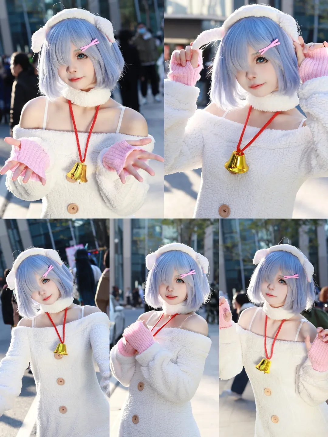 イベント写真, Re:ゼロから始める異世界生活, レム コスプレ, ポーズ参考, ピンクのハイソックス - 1枚目