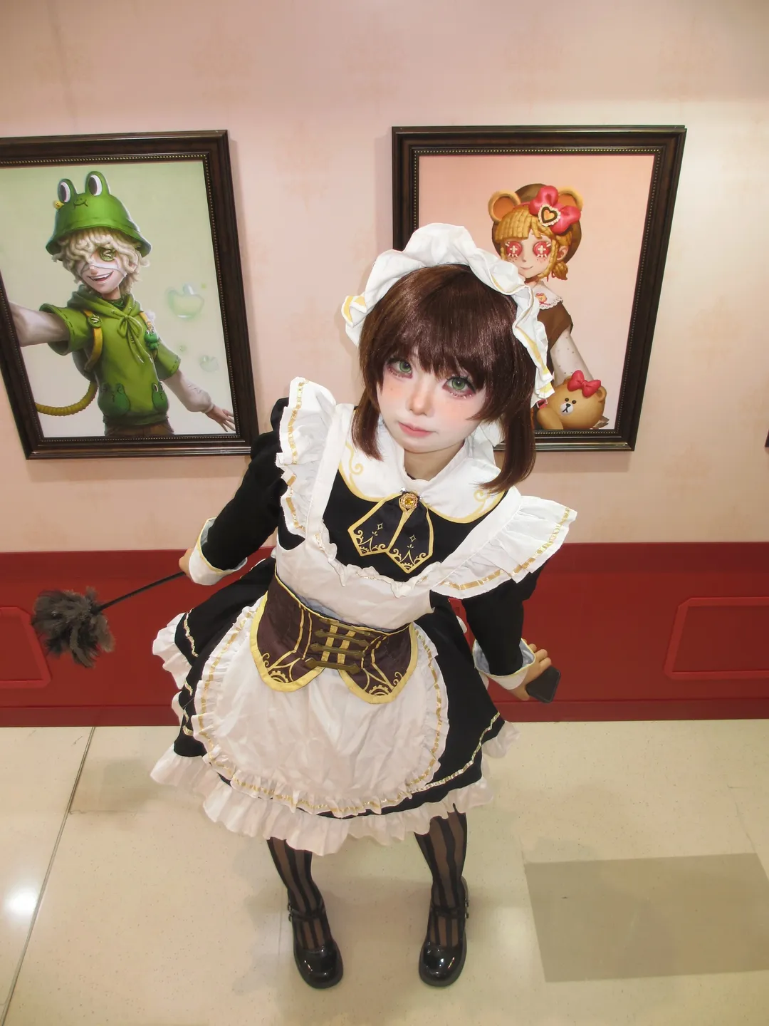 第五人格, 女仆装, 园丁cos, 黑丝袜, 快闪活动