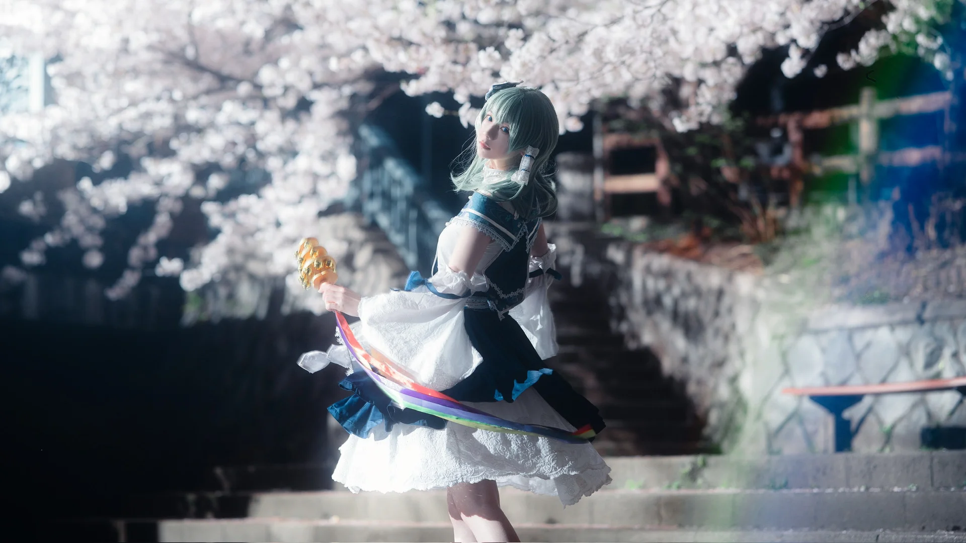 cosplay, 东方project, 夜樱, 东风谷早苗cos, 摄影约拍 - 第8张