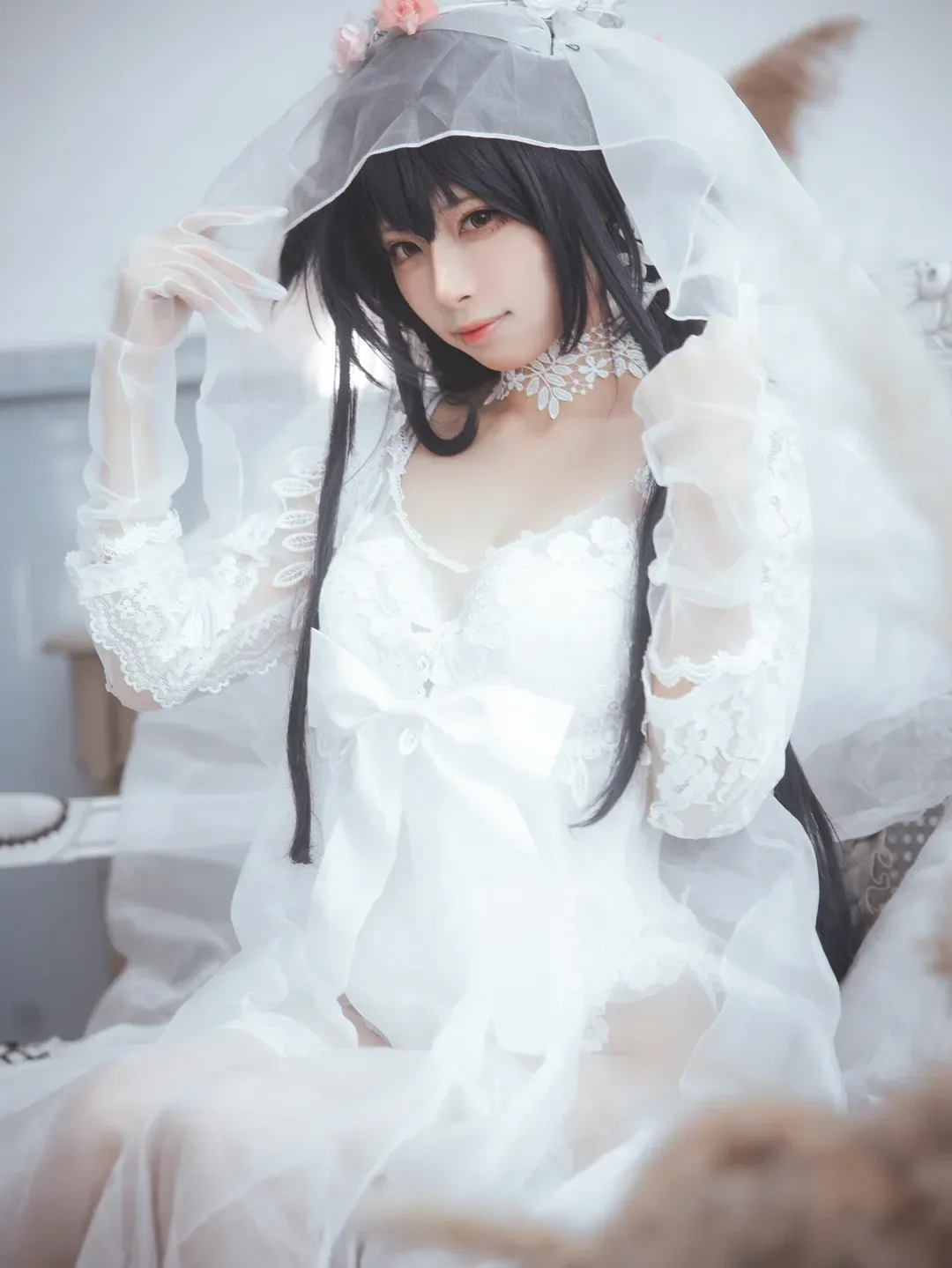 碧蓝航线, 花嫁cos, 白丝穿搭, 婚纱写真, 吾妻cos - 第2张