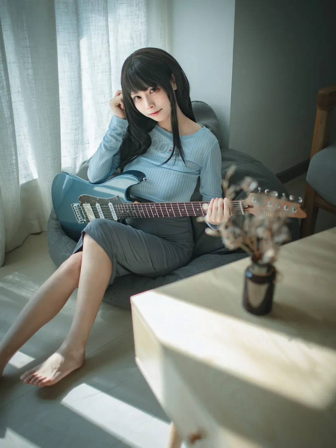 cosplay, 居家摄影, 吉他妹妹, Ibanez AZ, 仿画cos - 第5张