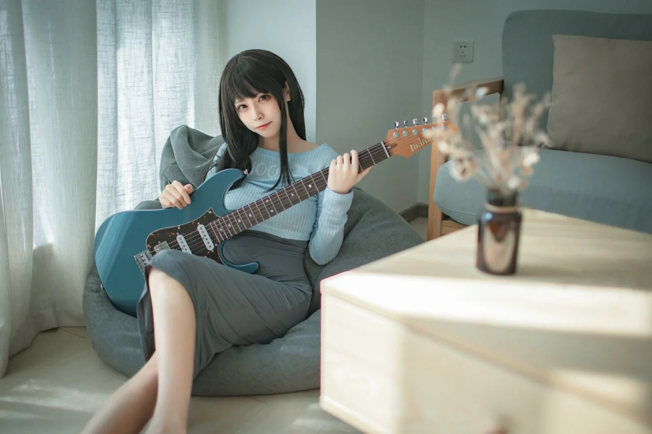 cosplay, 居家摄影, 吉他妹妹, Ibanez AZ, 仿画cos - 第6张