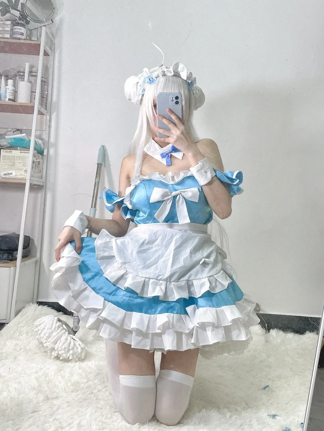 アズールレーン, メイド服, 白ストッキング, コスプレイヤー, シグネットコスプレ - 1枚目