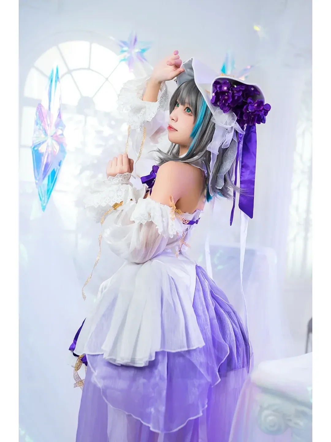 柴郡cos, 碧蓝航线, cosplay摄影, 洛丽塔洋装, 白丝穿搭 - 第3张