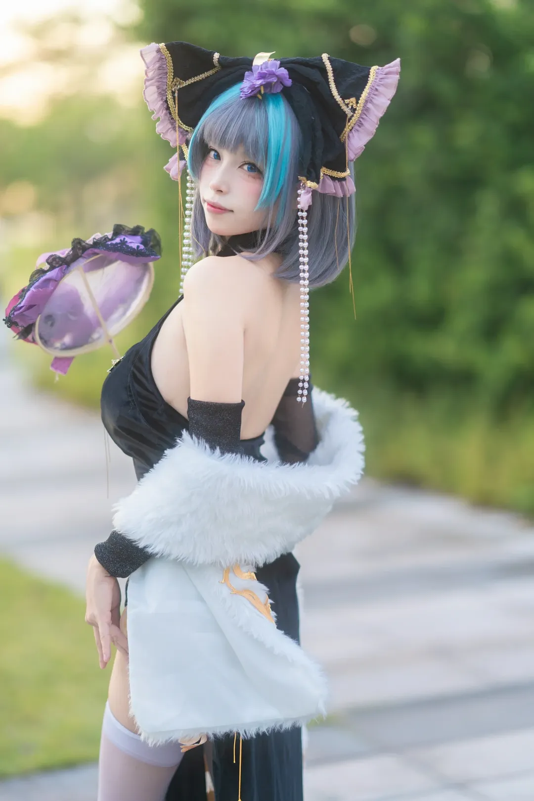 cosplay, 柴郡cos, 碧蓝航线, CICF漫展, 丝袜cos - 第1张