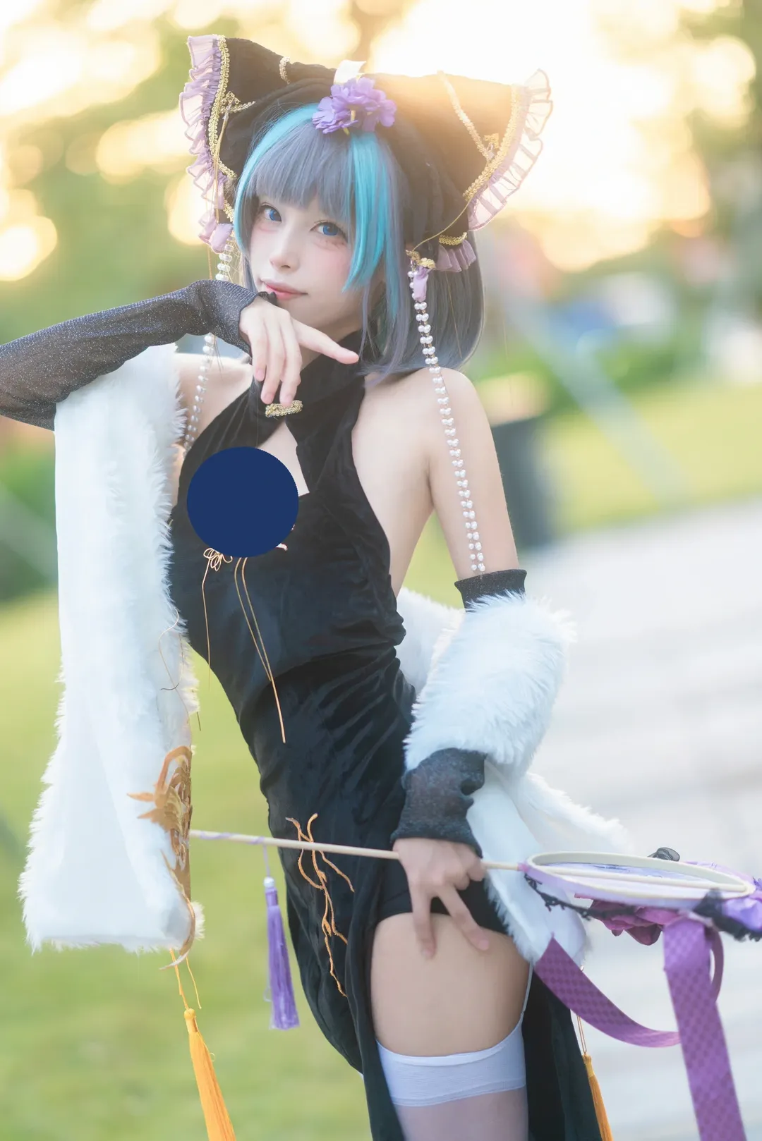 cosplay, 柴郡cos, 碧蓝航线, CICF漫展, 丝袜cos - 第5张
