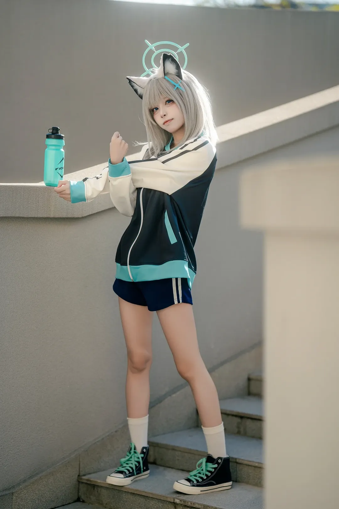 屋外写真, 二次元日常, 獣耳少女, ブルーアーカイブ コスプレ, スポーツ系コスプレ - 3枚目