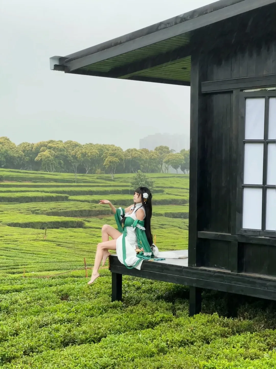 碧蓝航线, cosplay日常, 逸仙cos, 古风外景, 茶园摄影 - 第1张