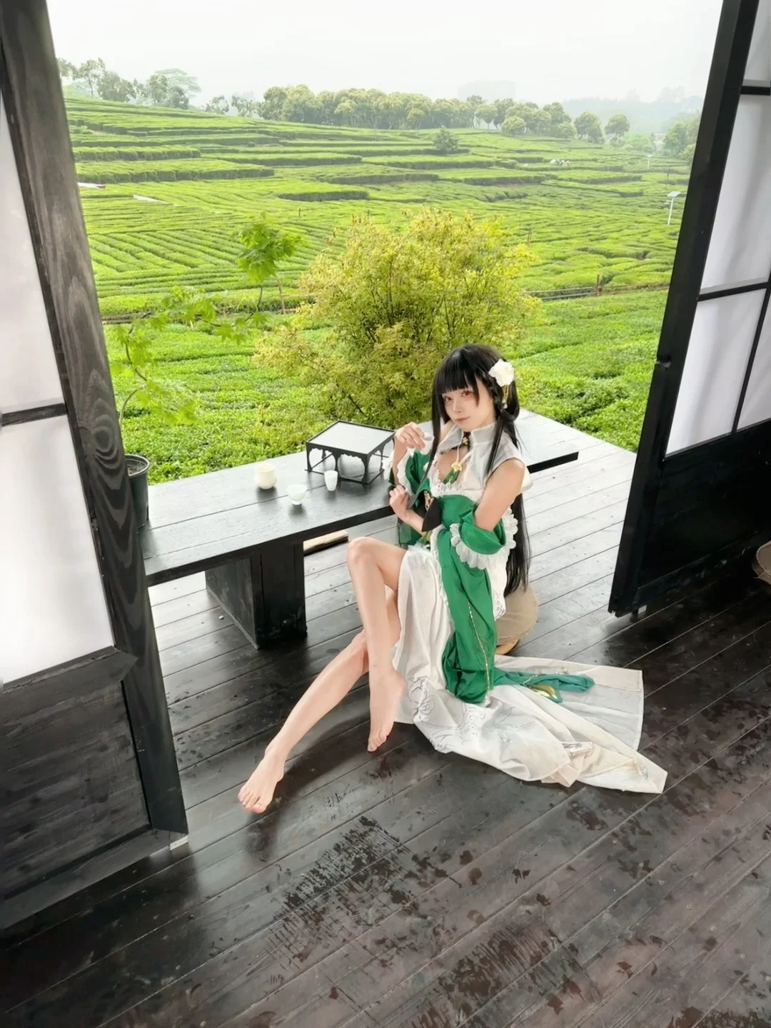 碧蓝航线, cosplay日常, 逸仙cos, 古风外景, 茶园摄影