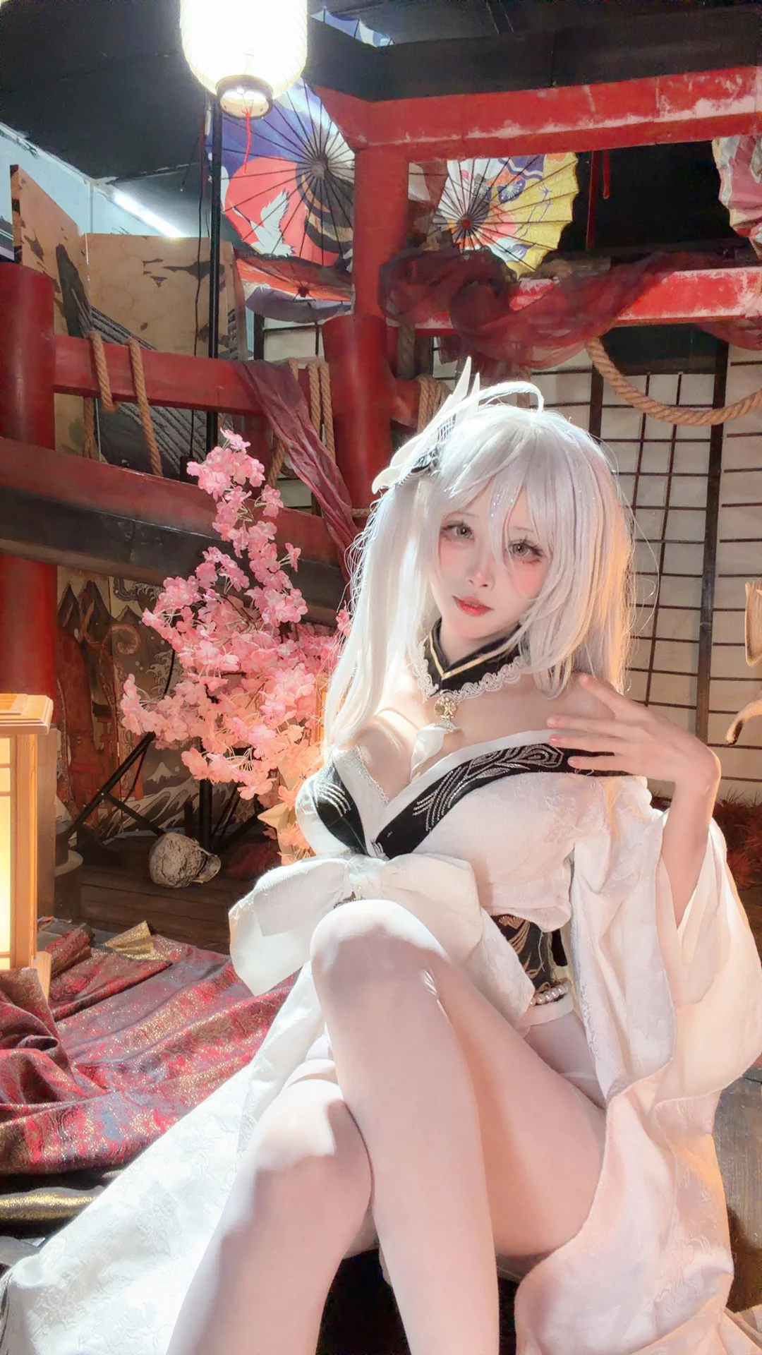 二次元摄影, 碧蓝航线, 和风cos, 白丝, 白凤cos