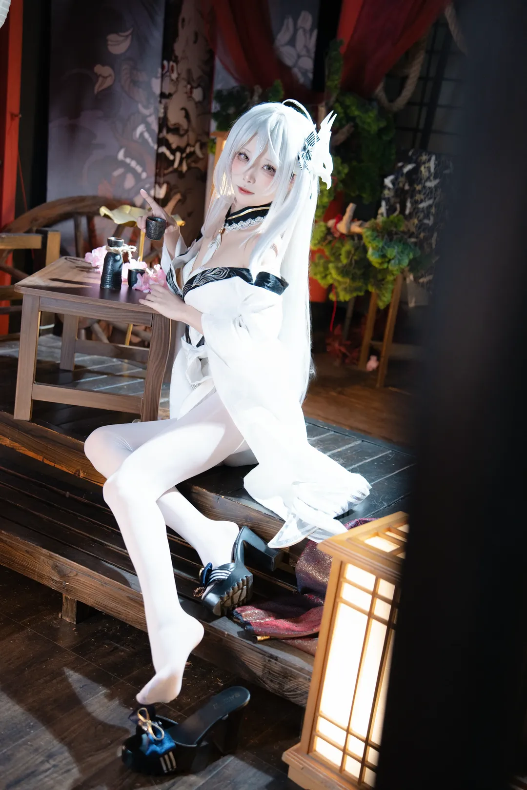 碧蓝航线, 二次元cos, 和风cosplay, 白凤cos, 白丝cos - 第2张