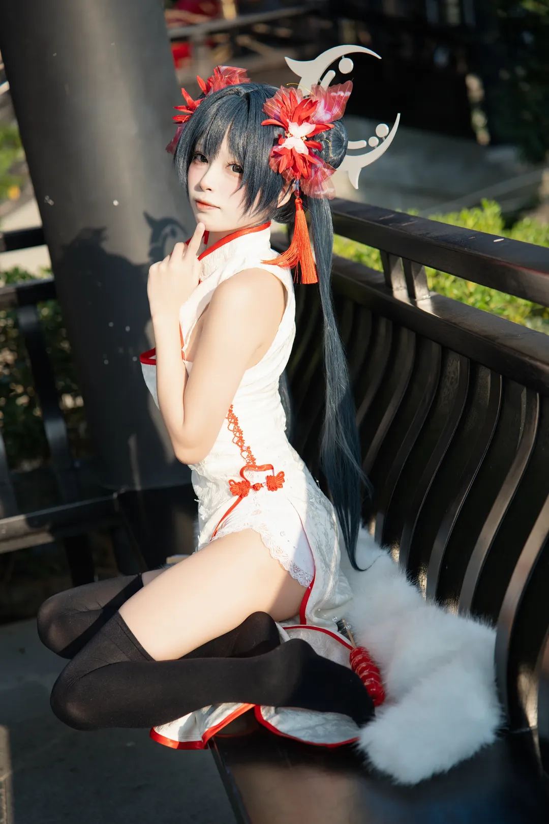 キサキ コスプレ, ブルーアーカイブ, チャイナドレス コスプレ, 二次元写真, 新年コスプレ - 2枚目