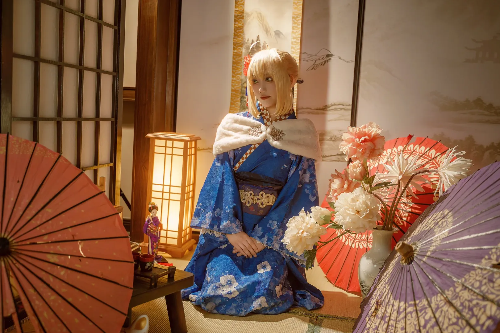 Altria cosplay, Kimono, Fate, Japanese style photography, Morning light - Image 1