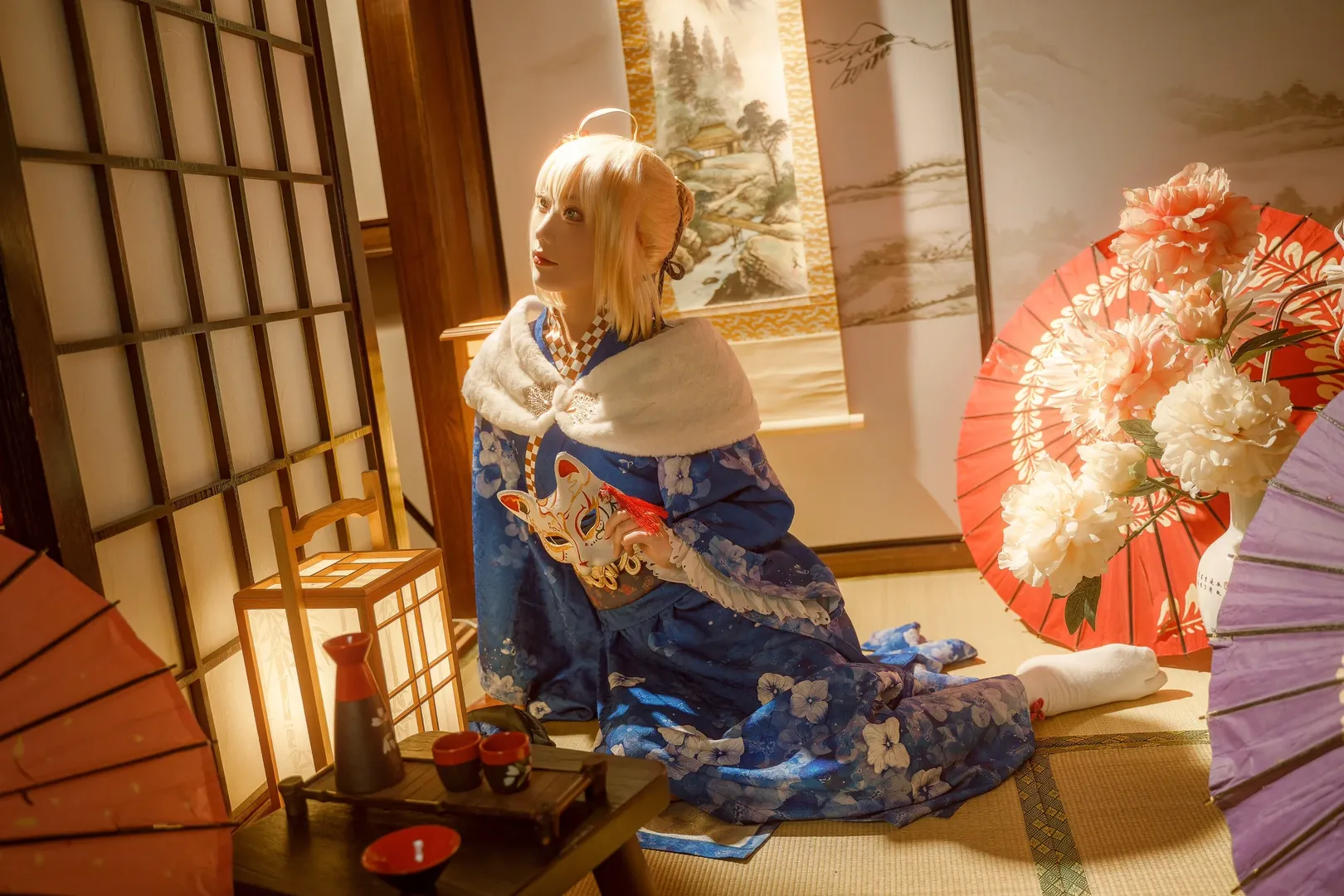 Altria cosplay, Kimono, Fate, Japanese style photography, Morning light - Image 2