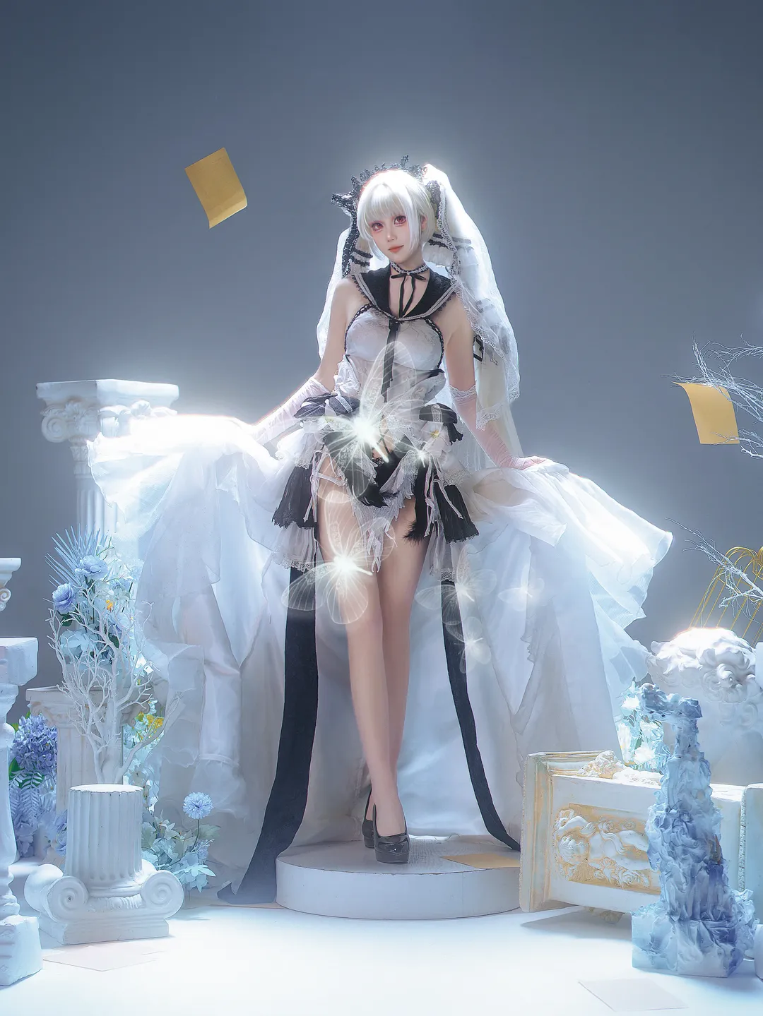 cosplay, 二次元摄影, 碧蓝航线, 可畏cos, 纯白礼服