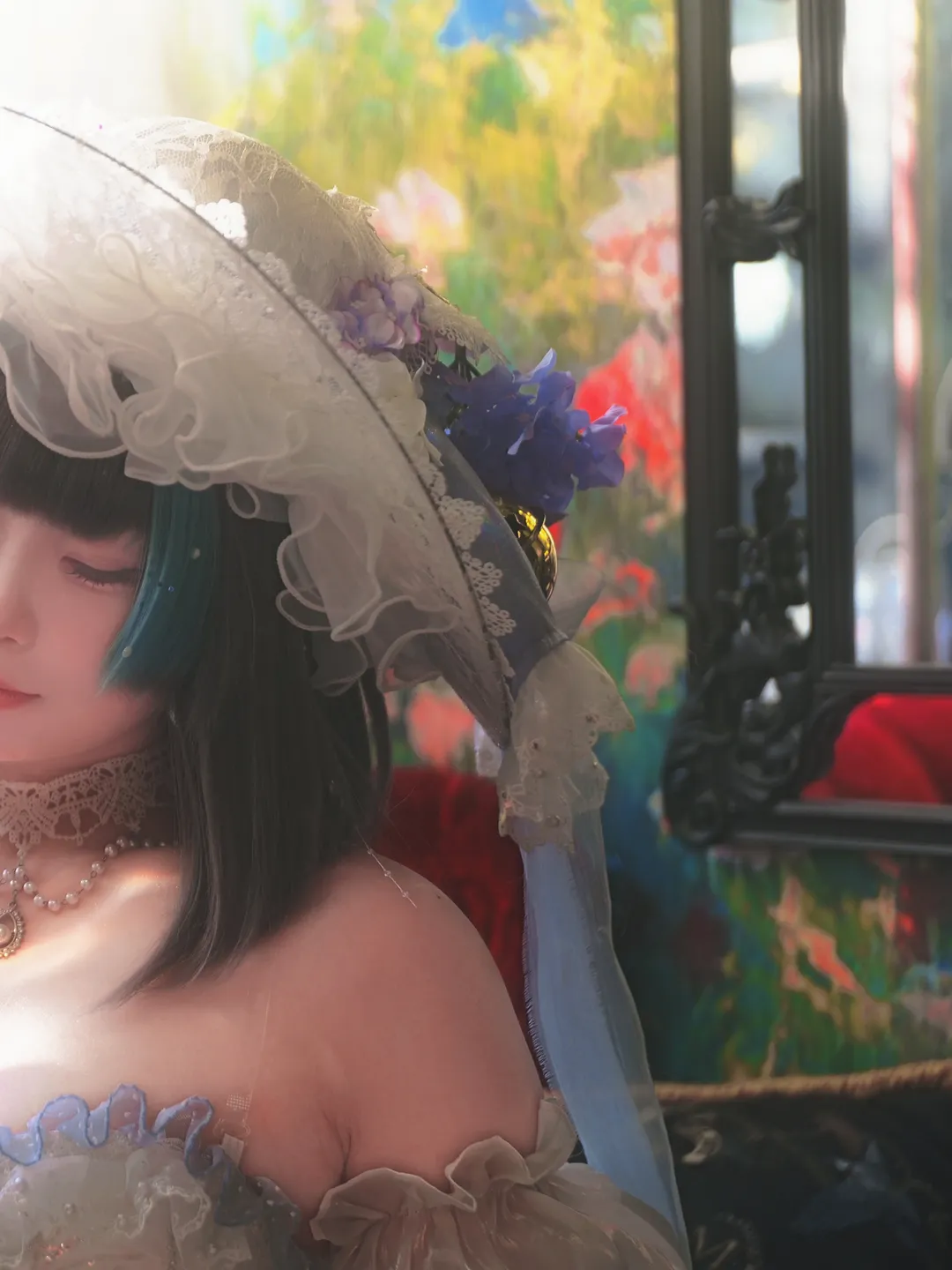 柴郡cos, 碧蓝航线, 花嫁cosplay, 洛可可风格, 复古油画感 - 第2张