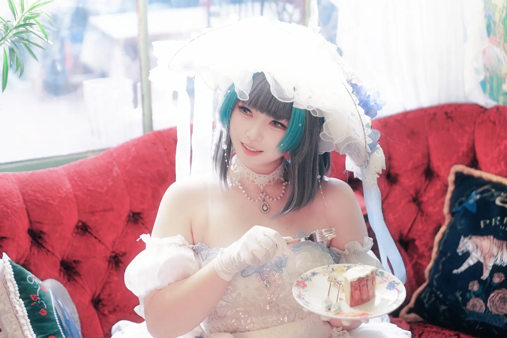柴郡cos, 碧蓝航线, 花嫁cosplay, 洛可可风格, 复古油画感 - 第4张