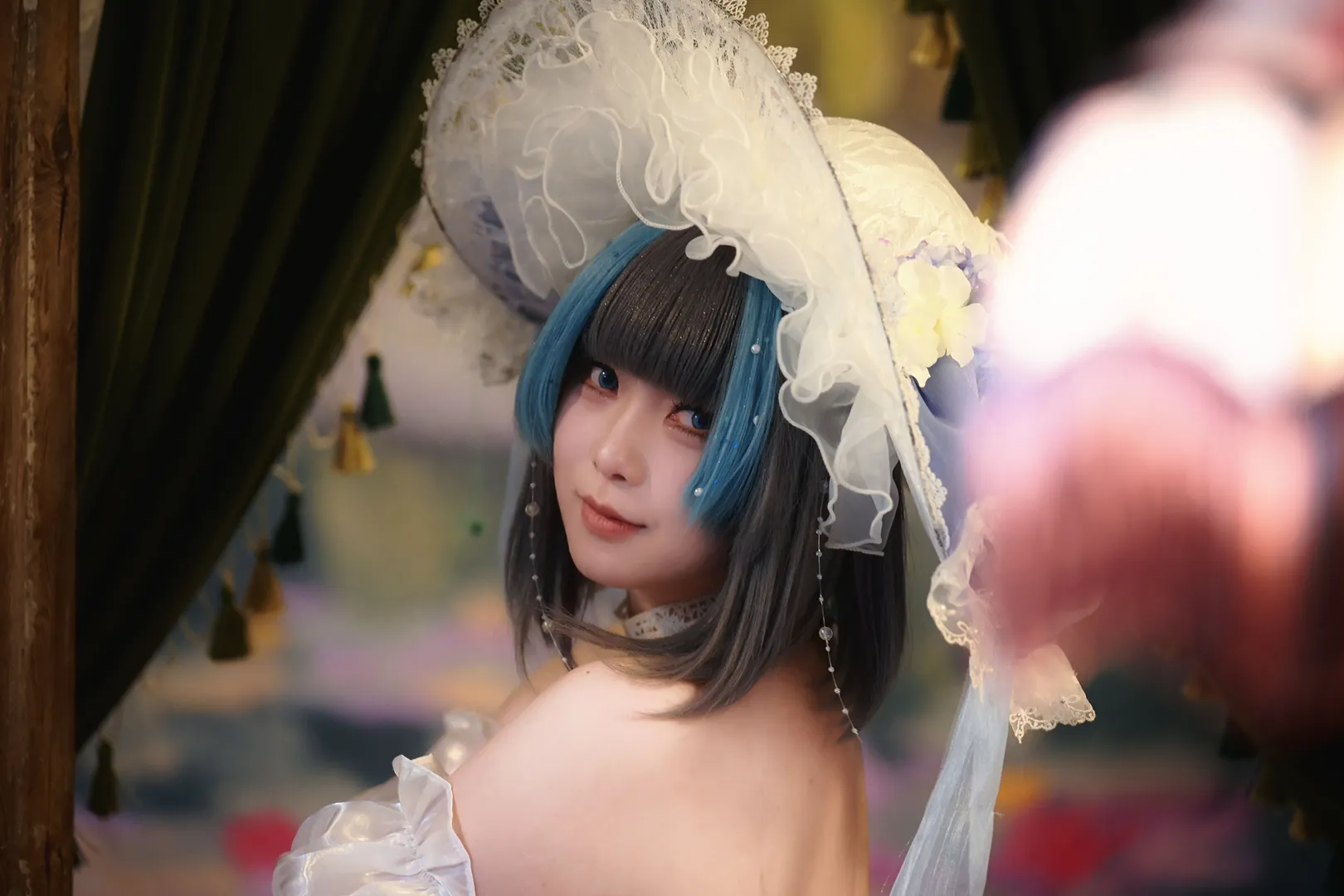 柴郡cos, 碧蓝航线, 花嫁cosplay, 洛可可风格, 复古油画感 - 第5张