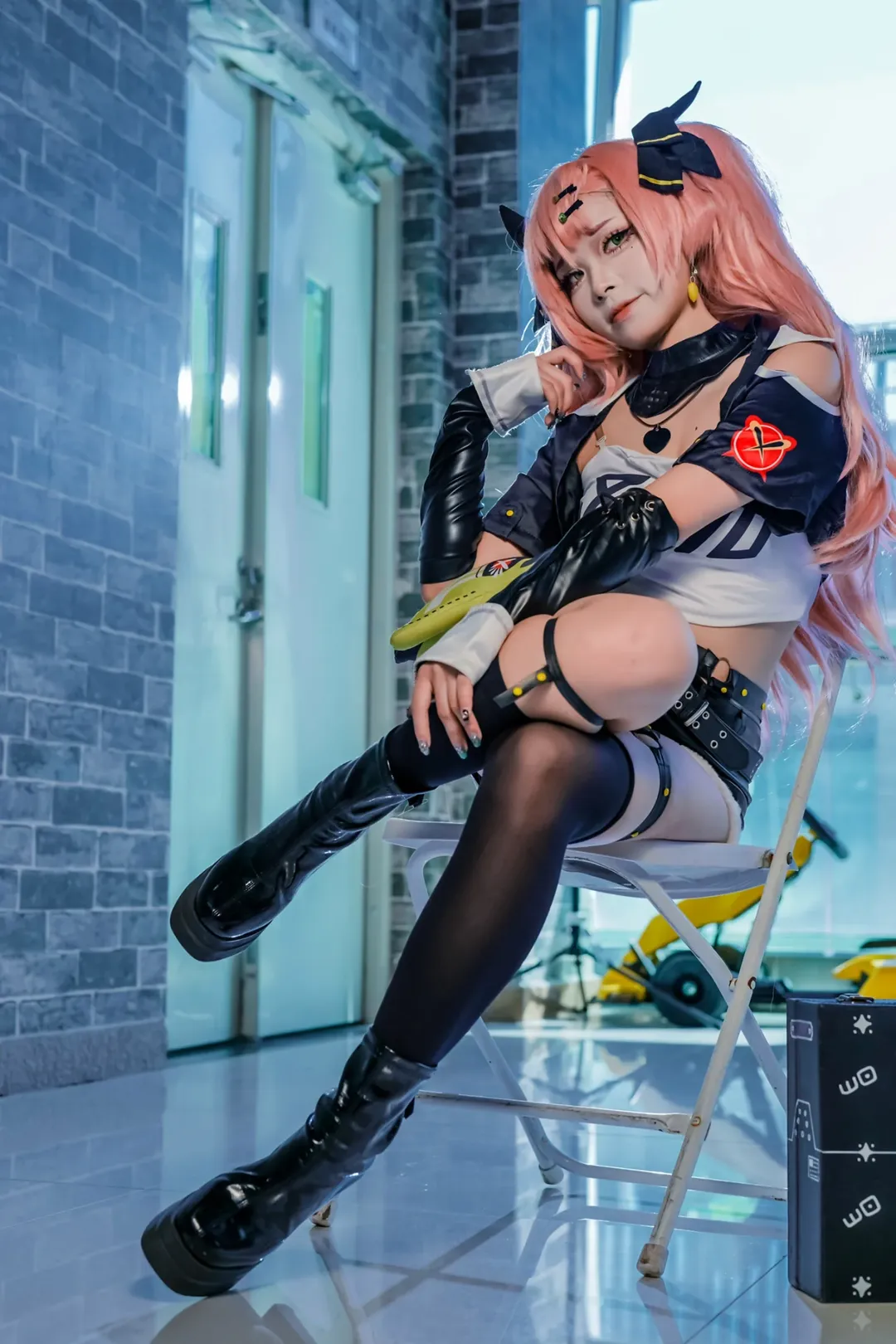 Zenless Zone Zero, Anime cosplay, Event photo delivery, Nico cosplay, Black over-the-knee stockings - Image 1